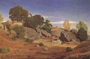 Theodore Caruelle D Aligny, Rocks at Fontainebleau (mk05)